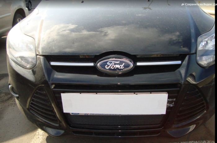 Убрал хром с решётки радиатора - Ford Focus III Hatchback, 2 л, 2012 года тюнинг
